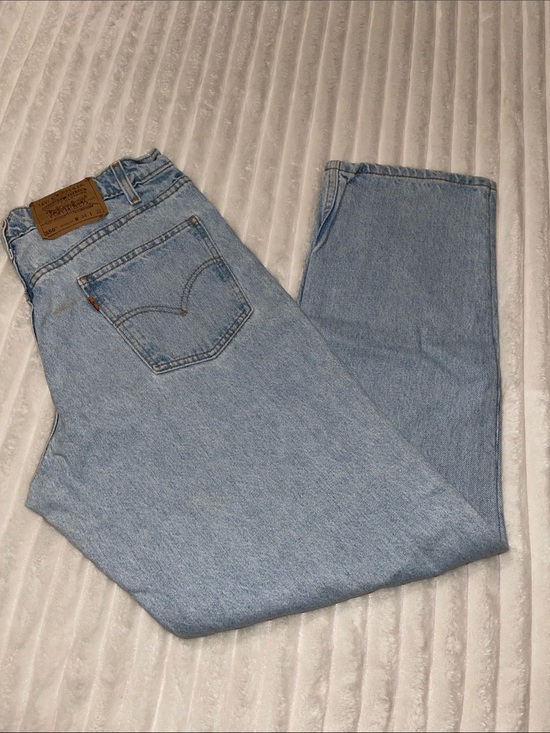 Levi's Denim - Levi's 550 Vintage Orange Tag Light Blue Straight Jeans | Size 34